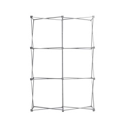 5 ft. RPL Fabric Pop Up Display - 89"h Straight Graphic Package