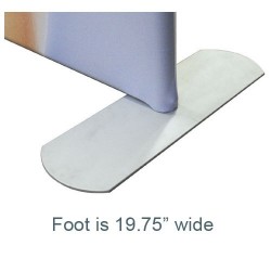 20ft EZ Tube Straight Fabric Trade Show Display