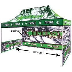 15 ft. Canopy Aluminum Tent - Full-Color UV Print Package