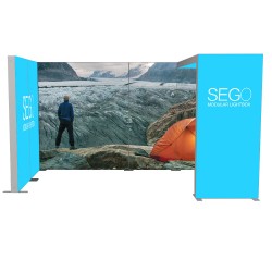 SEGO 20ft Modular Lightbox Display Configuration G Double-Sided (Graphic Package)