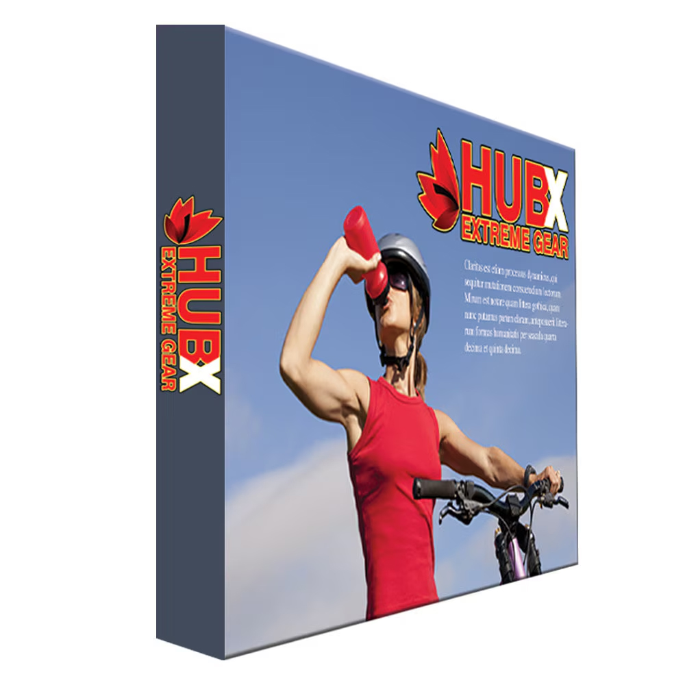 10ft Straight Pop up Fabric Display